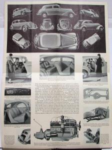 1934 Hupmobile Series 427 Sedan Coupe Victoria Sales Folder Brochure Original