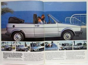 1980 Volkswagen VW Golf Cabriolet Sales Brochure - German Text