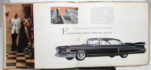 1959 Cadillac Prestige Brochure 62 Sedan DeVille Fleetwood 60 Eldorado 75 Limo