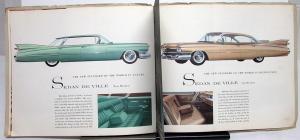 1959 Cadillac Prestige Brochure 62 Sedan DeVille Fleetwood 60 Eldorado 75 Limo