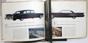 1959 Cadillac Prestige Brochure 62 Sedan DeVille Fleetwood 60 Eldorado 75 Limo