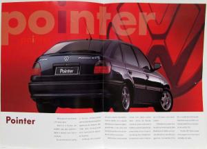 1995 Volkswagen VW Pointer CLi GLi GTi Sales Brochure & Specs - Portuguese Text