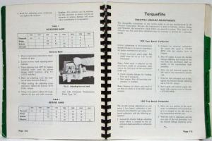 1954-1961 Powerflte and 1956-1961 Torqueflite Transmission Service Shop Manual