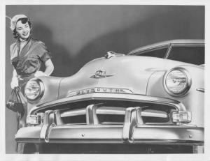 1951 Plymouth New Grille Fenders Hood & Windshield Press Photo & Release 0114