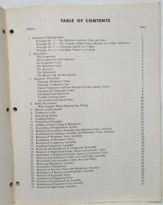 1954 Lincoln Air Conditioning Service Shop Repair Manual - A/C