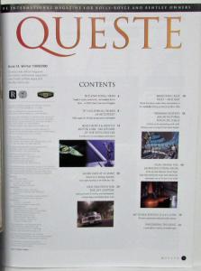 1999-2000 Queste Magazine - Issue 51 Winter - Rolls-Royce & Bentley Owners