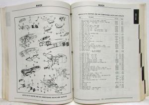 1970-1981 GM Factory Air Conditioning Parts List Book - A/C Chevrolet Cadillac