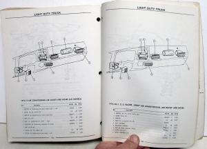 1968-1978 GM Factory Air Conditioning Parts List Book - A/C Chevrolet Pontiac