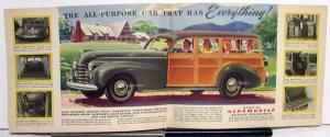 1940 Oldsmobile De Luxe Woody Station Wagon Sales Brochure Original