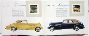 1939 Cadillac Sixty Special & Sixty One Sales Brochure Catalog W/Envelope