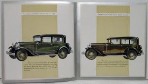 1929 Hupmobile Century Eight Color Prestige Sales Brochure Specs Original