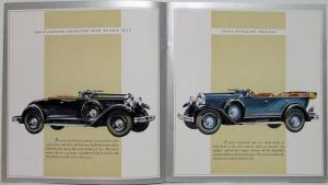 1929 Hupmobile Century Eight Color Prestige Sales Brochure Specs Original