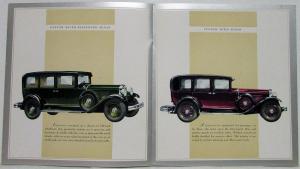 1929 Hupmobile Century Eight Color Prestige Sales Brochure Specs Original