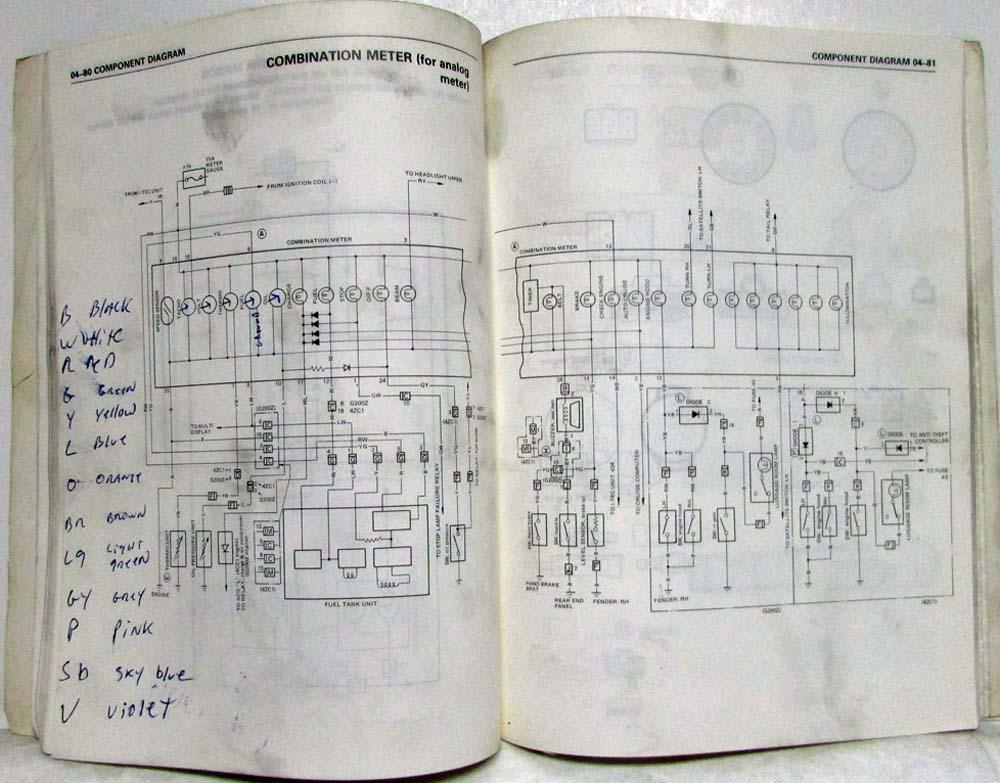 1986 Isuzu Impulse Electrical System Wiring Diagrams & Trouble Shooting