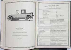 1915 Locomobile Book Model 38 48 Limo Berline Landaulet Specs Hdbd Sales Catalog