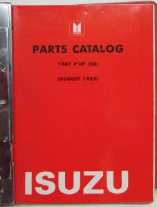 1987 Isuzu PUP (KB) Parts Catalog Book - August 1989