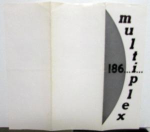 1953 1954 Multiplex 186 Sports Car Sale Brochure Folder Sport Coupe & Open Sport