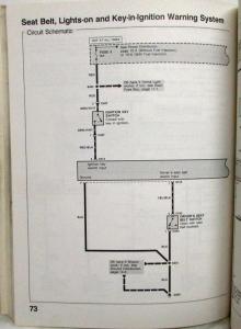 1988-1989 Isuzu I-Mark Electrical Troubleshooting Manual