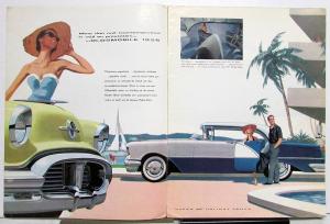 1956 Oldsmobile Foreign Dealer Dutch Text Large Prestige Sales Brochure 88 98