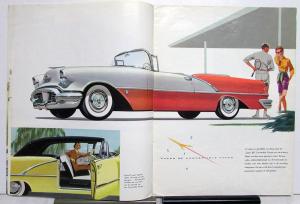 1956 Oldsmobile Foreign Dealer Dutch Text Large Prestige Sales Brochure 88 98