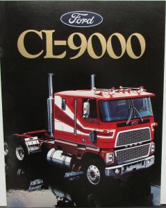 1986 Ford CL-9000 Truck Dealer Sales Brochure