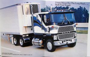 1986 Ford CL-9000 Truck Dealer Sales Brochure