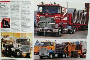 1986 Ford CL-9000 Truck Dealer Sales Brochure