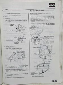 1998 Isuzu Oasis Service Shop Repair Manual