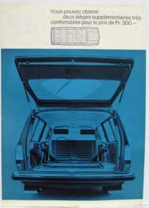 1968-1974 Volvo Combi 145 Sales Sheet - French Text