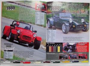 1990-1995 Westfield Sports Cars Ltd Sales Brochure - 1600 1800 Seight - UK