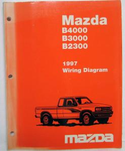 1997 Mazda B4000 B3000 B2300 Pickup Truck Electrical Wiring Diagram Manual