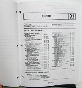 1999 Mazda B-Series Pickup Truck 4.0L Engine Service Shop Repair Manual