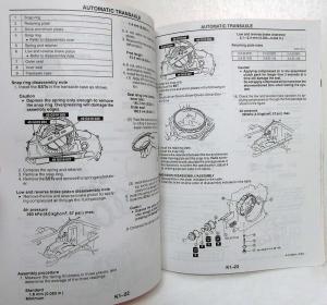 1996 Mazda Automatic Transaxle FB4A-EL Service Shop Repair Manual