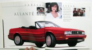 1989 Cadillac Allante Fleetwood Deville Eldorado Seville Brougham Sale Brochure