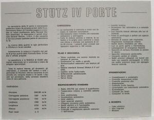 1980 Stutz IV Porte Press Kit