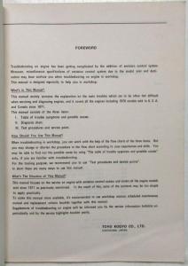 1971-1976 Mazda Troubleshooting Manual - Rotary Engine with Emission Control