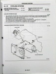 1999 Mazda Protege Service Highlights Shop Manual