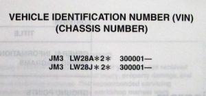 2002 Mazda MPV Electrical Wiring Diagram