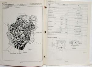 1989 Mazda MPV Service Highlights Manual