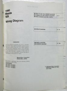 1990 Mazda 929 Electrical Wiring Diagram