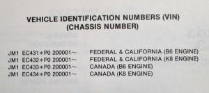 1993 Mazda MX-3 Electrical Wiring Diagram