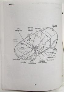 1996 Mazda Protege/MX-5 Keyless Entry/Security System Troubleshooting Manual