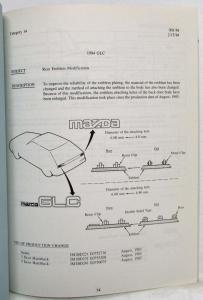 1984 Mazda Service Bulletin Manual