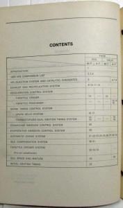 1979 Mazda GLC Service Highlights Emission Control System Shop Manual