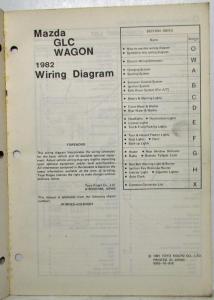 1982 Mazda GLC Wagon Electrical Wiring Diagram