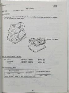 1986 Mazda Service Bulletin Manual