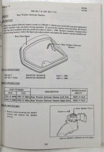 1986 Mazda Service Bulletin Manual