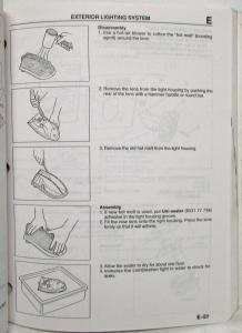 1996 Mazda 626 MX-6 Body Electrical Troubleshooting Manual