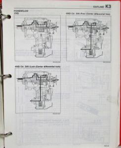 1989 Mazda MPV 4x4 Service Shop Repair Manual Supplement