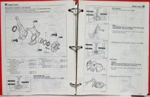 1989 Mazda MPV 4x4 Service Shop Repair Manual Supplement